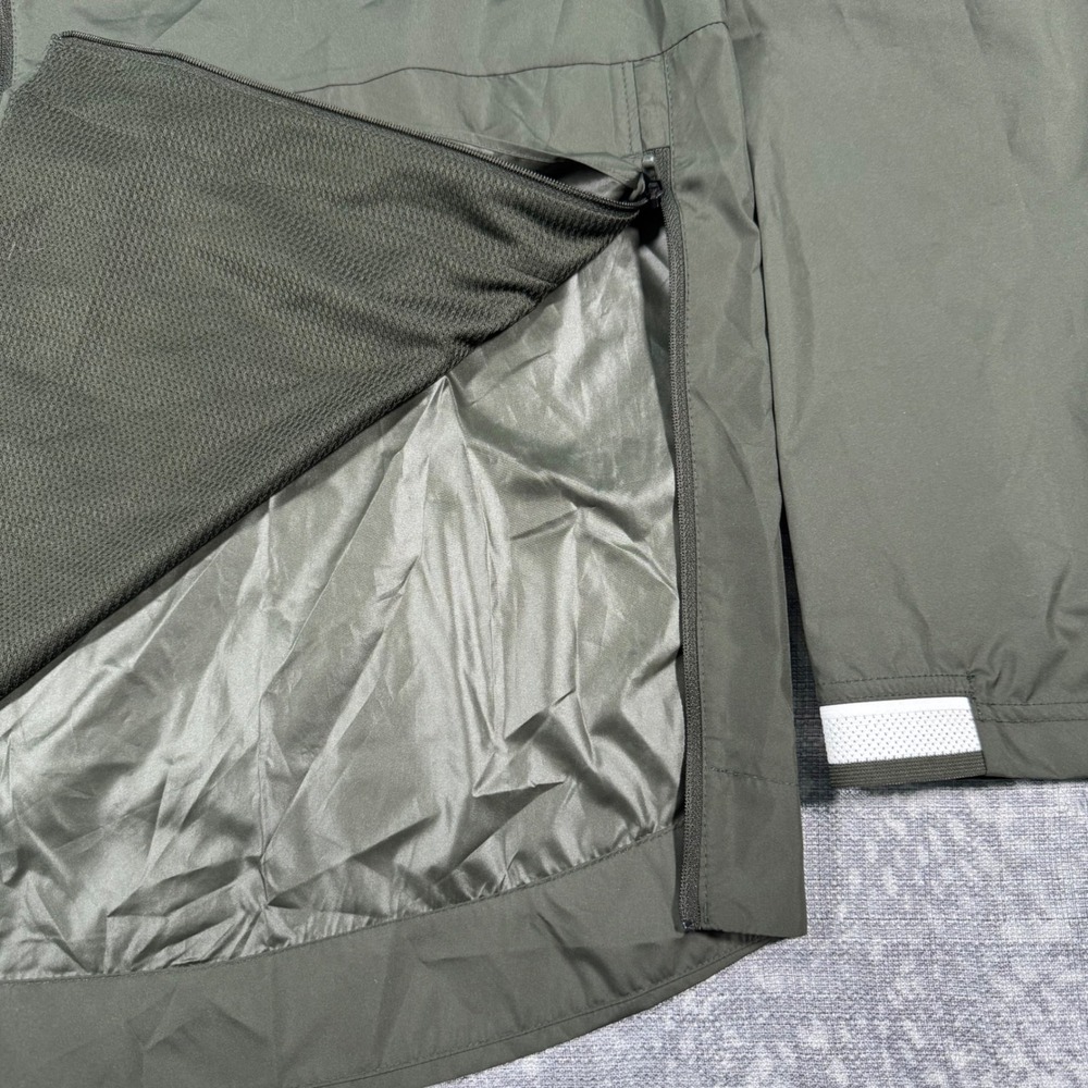 Nike Oregon Ducks Windbreaker Mens XL Olive Green 1/4 Zip Pullover Jacket NCAA - Picture 6 of 11